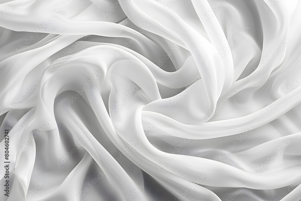 Obraz premium Pure White Fabric Backdrop Full Frame Shot