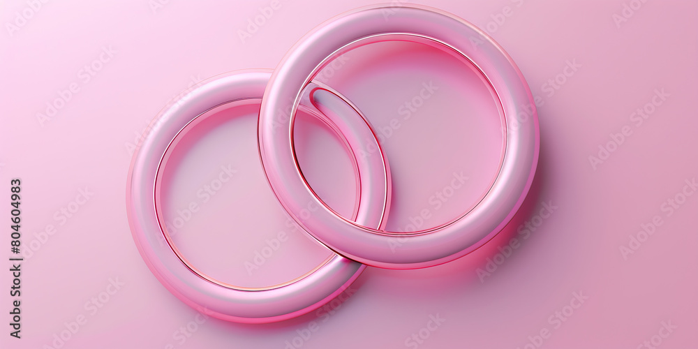 Affection (Light Pink): Two overlapping circles representing a hug or gesture of love Affection (Light Pink): Two overlapping circles representing a hug or gesture of love