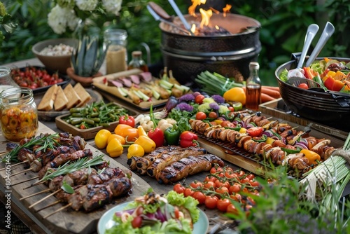 Summer BBQ Party: Backyard Grilling with Friends and Family
