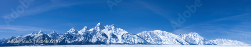 Grand teton panorama, Jackson, Wyoming 