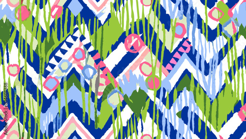 Vibrant Abstract Geometric Pattern Design with Trendy Colors