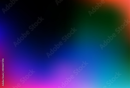 Dark Multicolor, Rainbow vector abstract blurred template.
