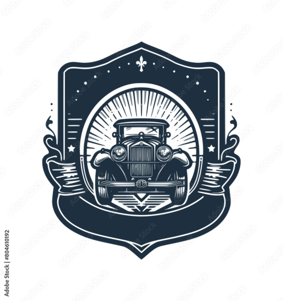 Obraz premium vintage car logo for your company or community (artwork 1)