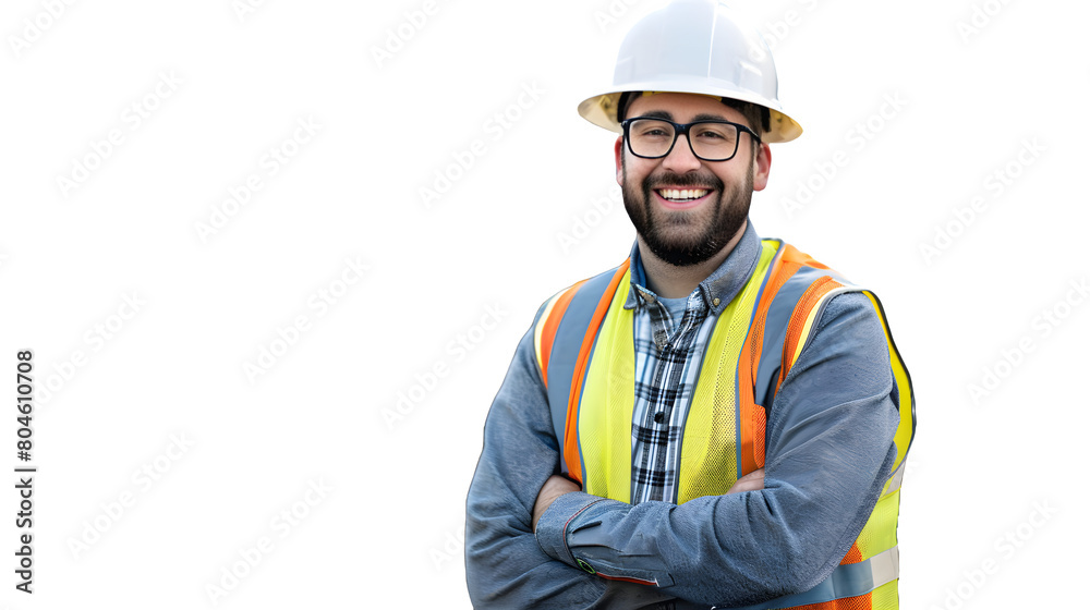 Man worker with helmet