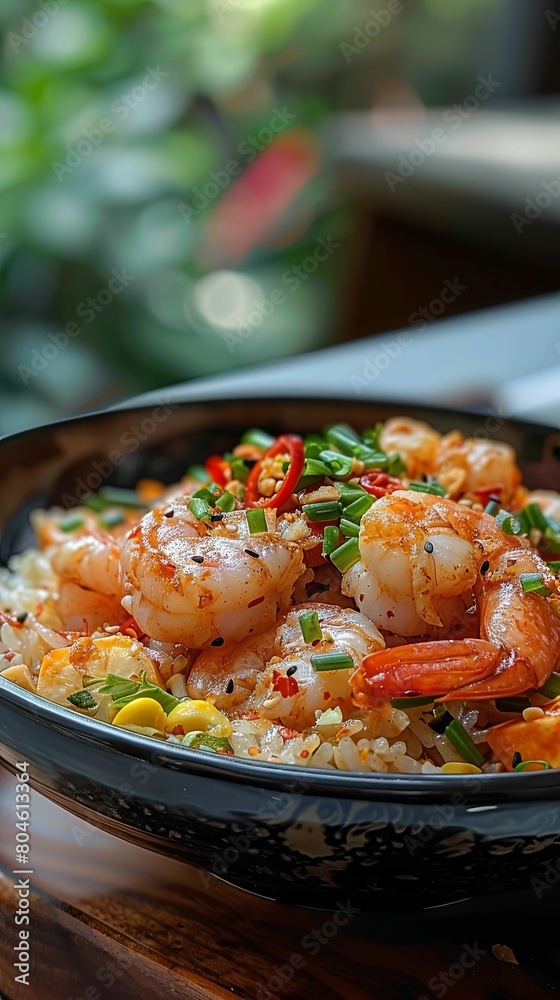 Sauted Shrimp with Vegetables and Sesame Sauted Shrimp with Vegetables and Sesame