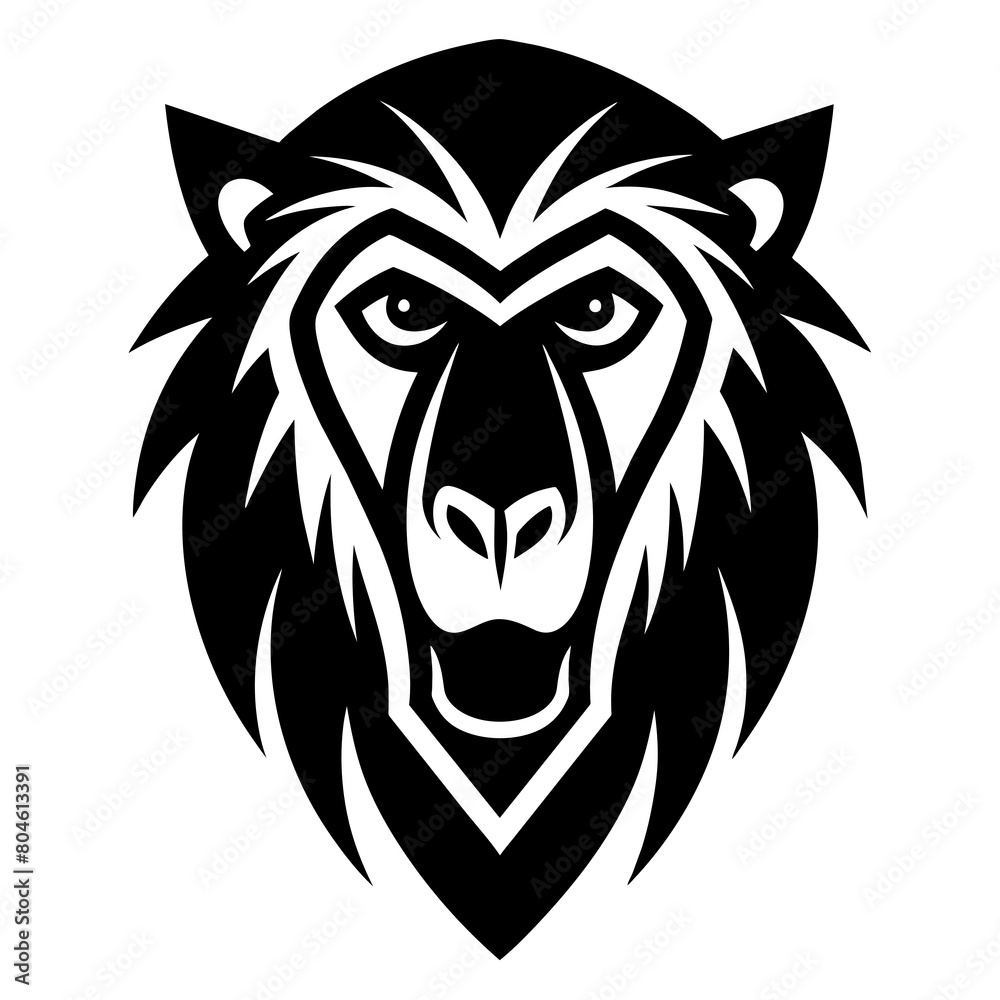 lion head logo mascot