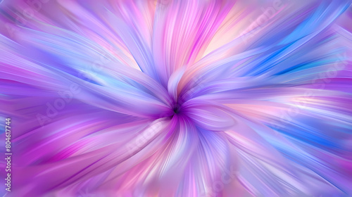 Abstract Color Burst in Purple and Pink Tones