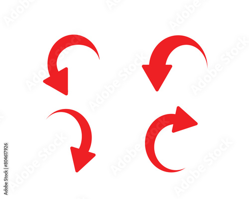 set of red arrows