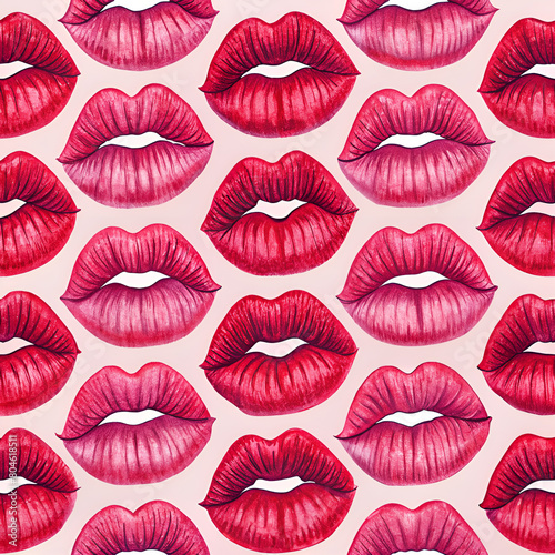 kisses seamless pattern 