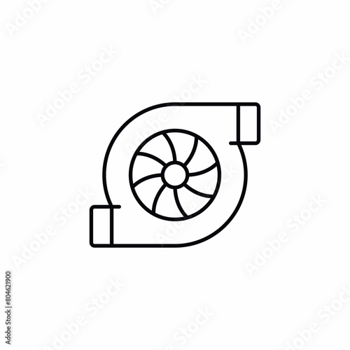 car turbo turbine part icon