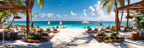 Secluded Tropical Beach with White Sand and Turquoise Water, Ideal for a Romantic Getaway, Maldives photo