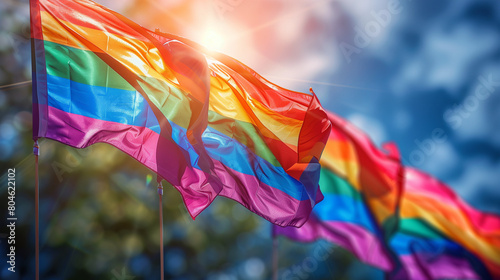 colorful gay flag