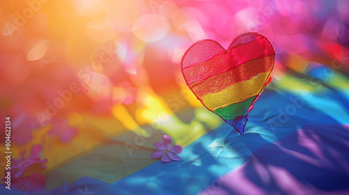 colorful gay heart