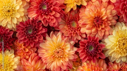 Red chrysanthemums © Suphakorn