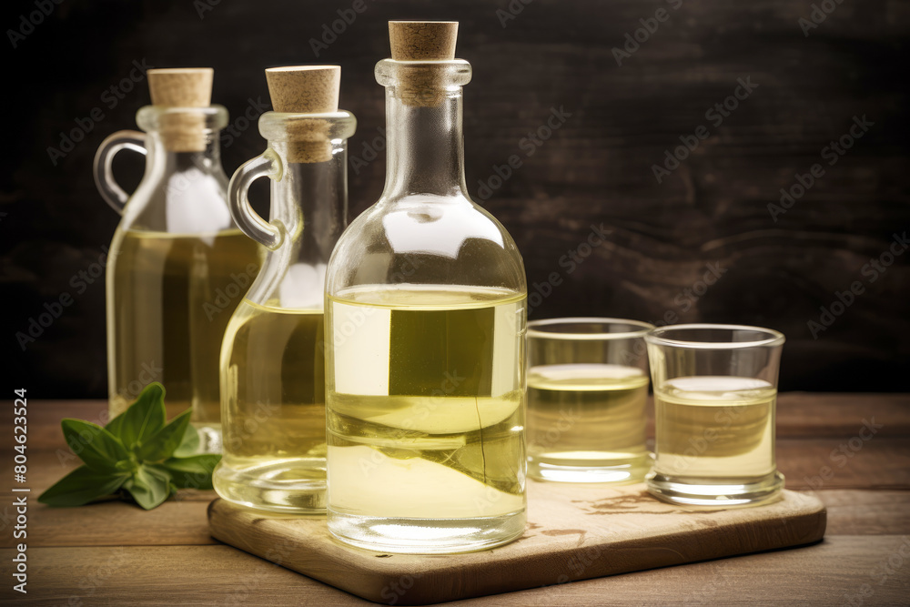 generated illustration bottle of apple cider vinegar generated illustration bottle of apple cider vinegar