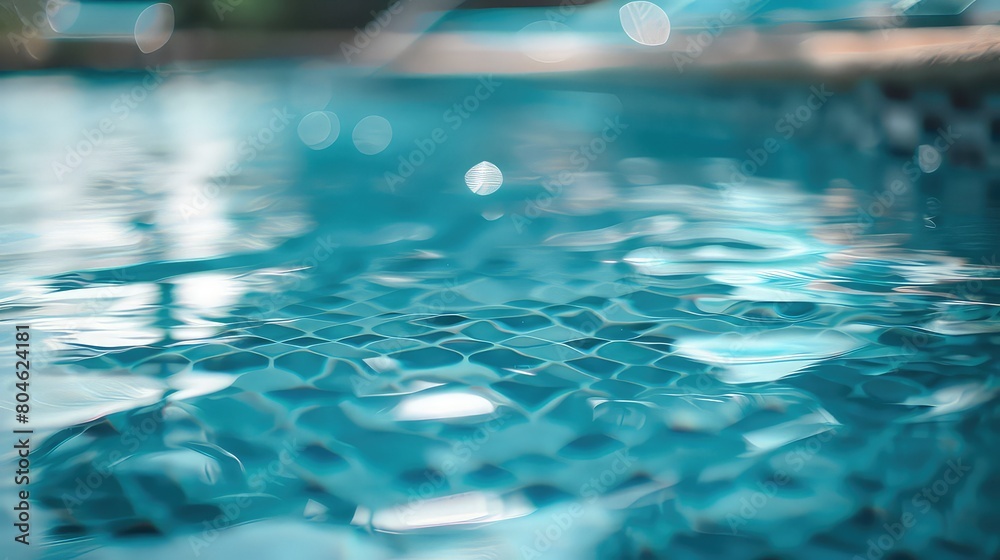 Swimming pool advertisment background with copy space