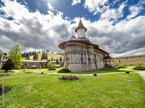 The Sucevita Monastery, Romania. One of Romanian Orthodox monasteries in southern Bucovina photo