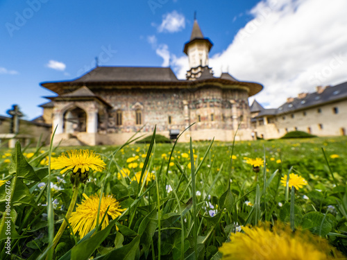 The Sucevita Monastery, Romania. One of Romanian Orthodox monasteries in southern Bucovina photo
