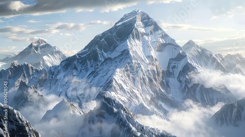 Switzerland, Panoramic view on Snow Alps and Blue Sky around Titlis mountain © Abdul Rehman