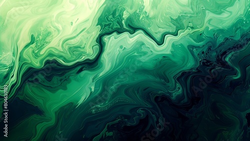 Abstract green shapes background photo