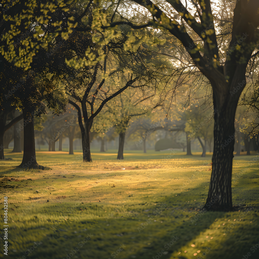 Fototapeta premium autumn trees in the park