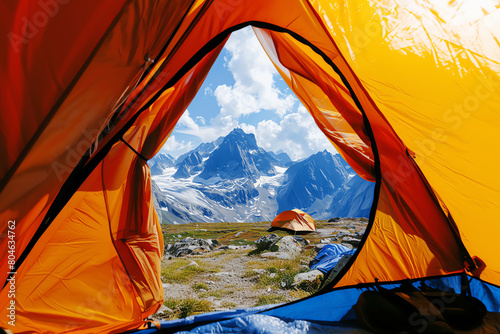 camping tent, AI generated