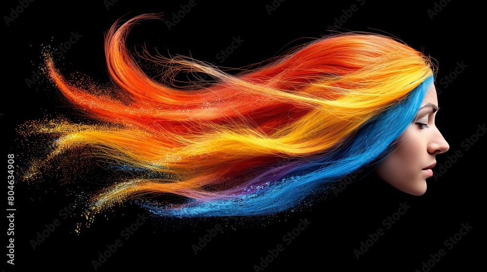 Concept art of a human brain exploding with knowledge and creativity. Bright colors. Concept art of a human brain exploding with knowledge and creativity. Bright colors.