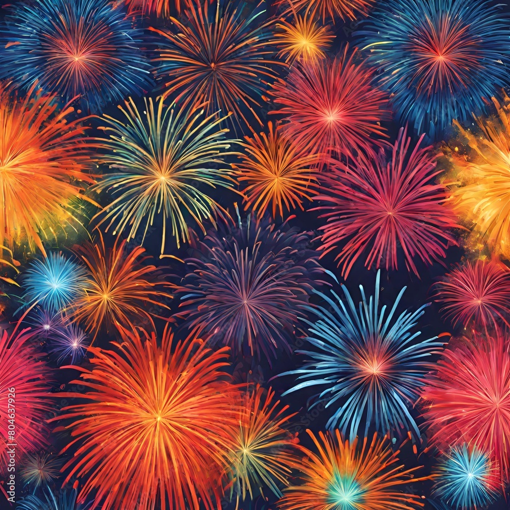 Tropical Fruit Fiesta: A Vibrant Pattern of Sliced Fruits for a Summery Touch - Summer Fireworks: A Vibrant Pattern of Exploding Colors for a Festive Touch (3) Tropical Fruit Fiesta: A Vibrant Pattern of Sliced Fruits for a Summery Touch - Summer Fireworks: A Vibrant Pattern of Exploding Colors for a Festive Touch (3)
