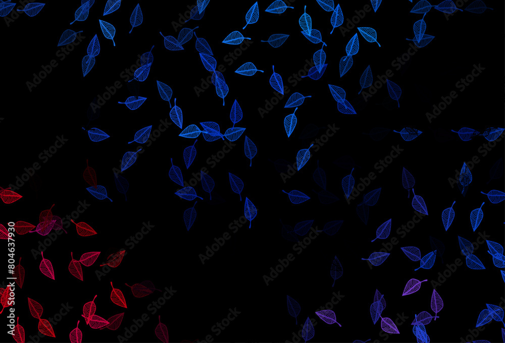 Fototapeta premium Dark Blue, Red vector sketch template.