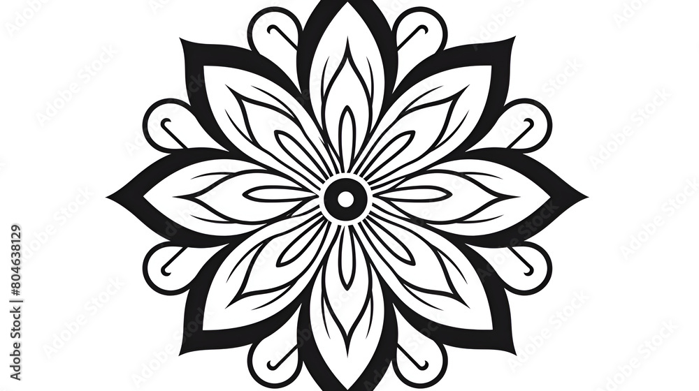 black and white flower isolated black and white flower isolated