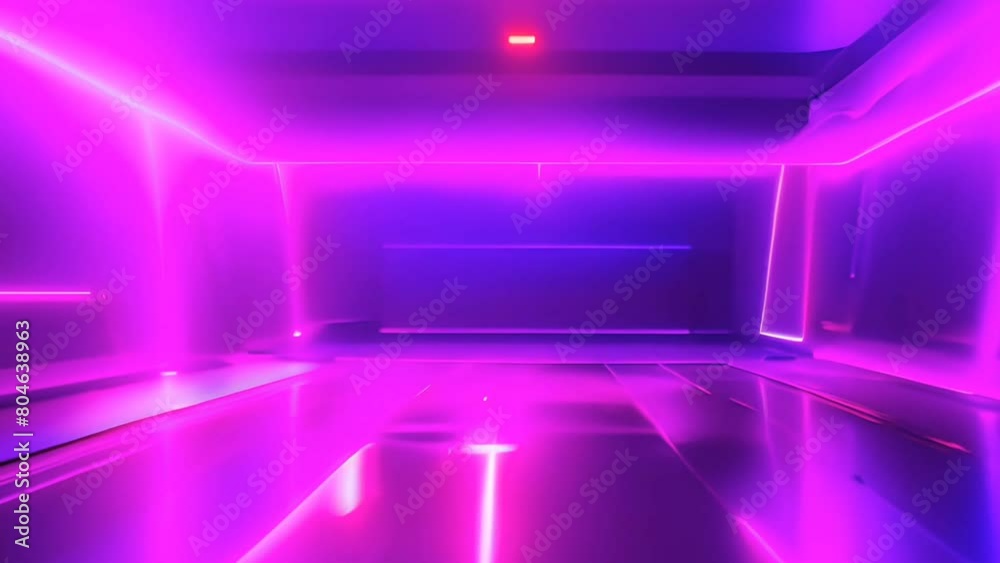 Flight in abstract sci-fi tunnel 3d render. Futuristic VJ motion ...