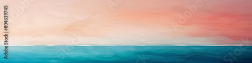 soothing horizontal gradient of cerulean and peach  ideal for an elegant abstract background