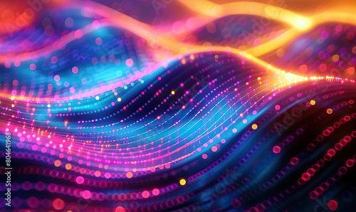 A mesmerizing abstract image with flowing color waves background , Generate AI