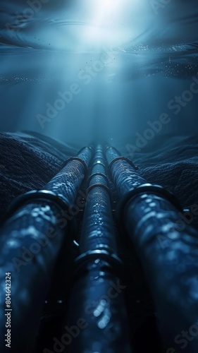 The subsea umbilicals and risers are the lifelines of the subsea production system photo