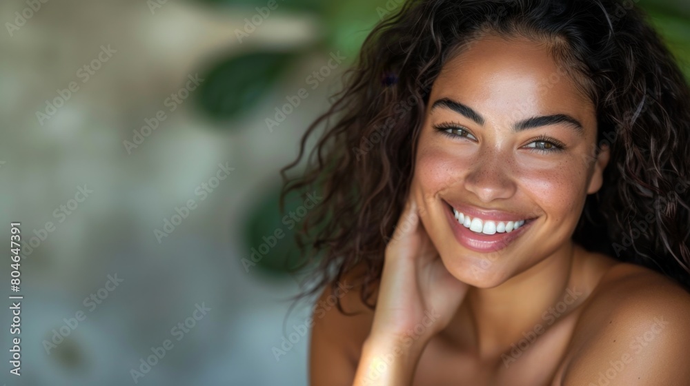 Radiant smile in natural setting Radiant smile in natural setting