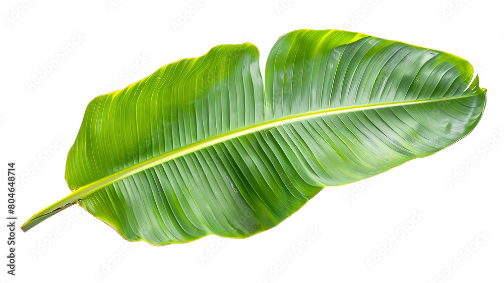 High Quality Isolated Banana Leaf on Transparent High Quality Isolated Banana Leaf on Transparent