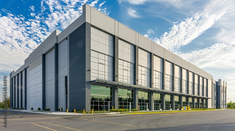 modern contemporary Logistics distribution center, Retail warehouse.