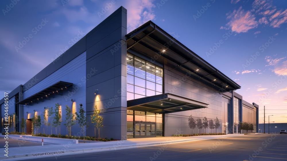 modern contemporary Logistics distribution center, Retail warehouse.