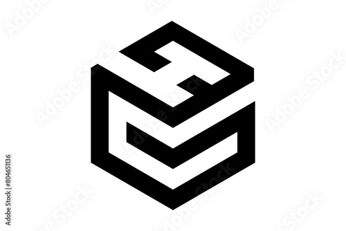 Template logo letter HG  ,for company branding logo 