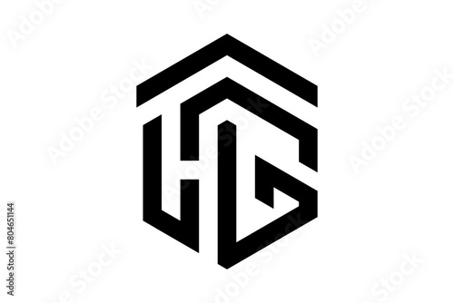 Template logo letter THG HTG HG , for company branding logo 