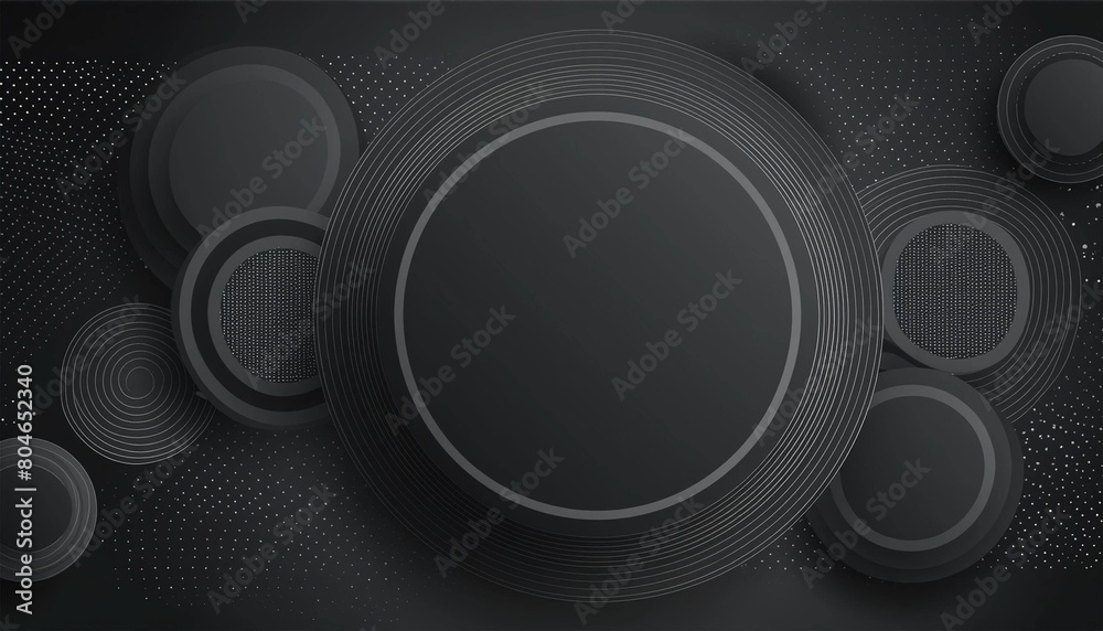 Black circle abstract background, for presentation or business. Black circle abstract background, for presentation or business.