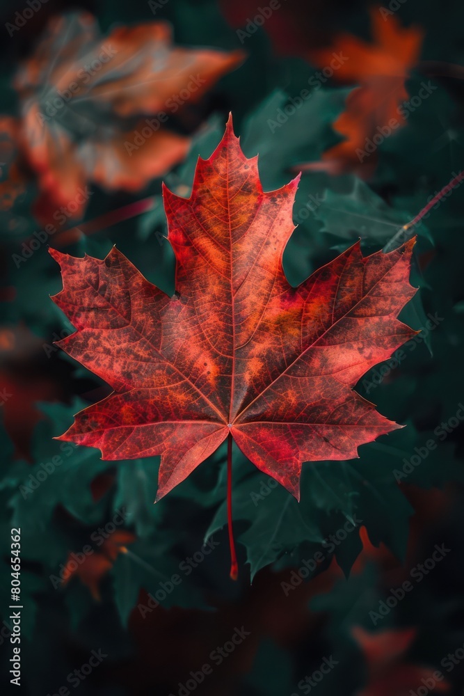 Maple leaf close up. Macro photography. Canada Day Maple leaf close up. Macro photography. Canada Day