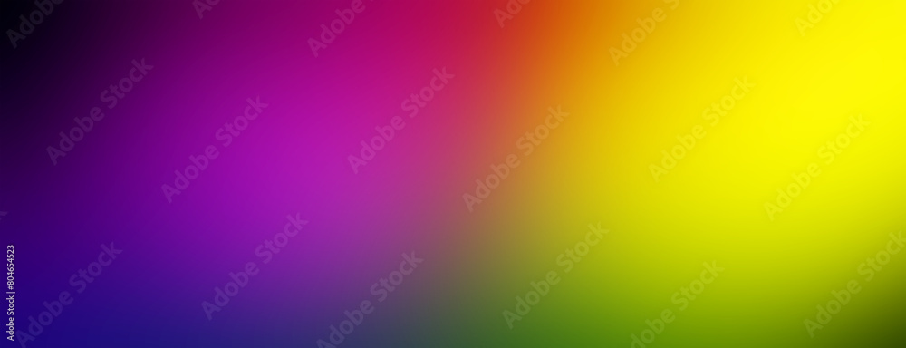 Abstract colorful gradient spotlight background banner of purple, red and yellow