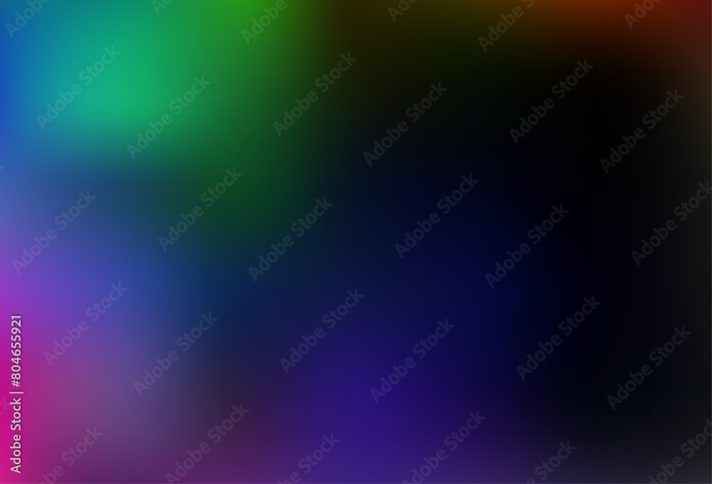 Fototapeta premium Dark Multicolor, Rainbow vector blurred bright background.