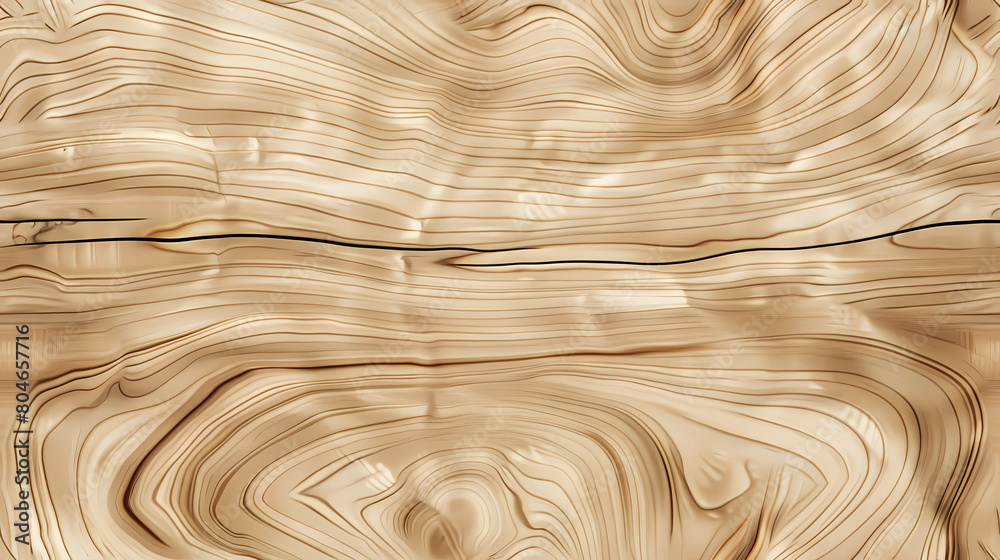 Smooth Wooden Surface With Elegant Swirls and Curves Smooth Wooden Surface With Elegant Swirls and Curves