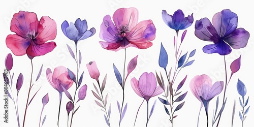 Delicate Floral Elements for Design Generative AI