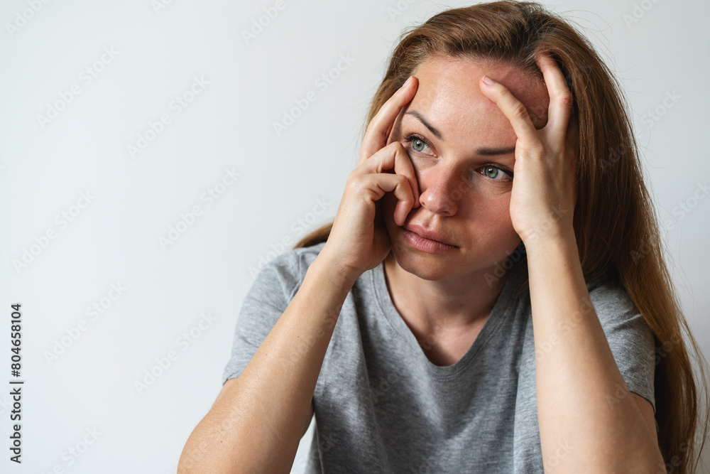 Lonely woman depressed at home. Mental illness, anxiety, worries. Lonely woman depressed at home. Mental illness, anxiety, worries.