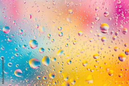 Imaginative Abstract colorful drops. Liquid wave. Generate Ai