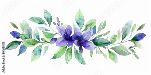 Vibrant Floral Blooms on White Background Generative AI