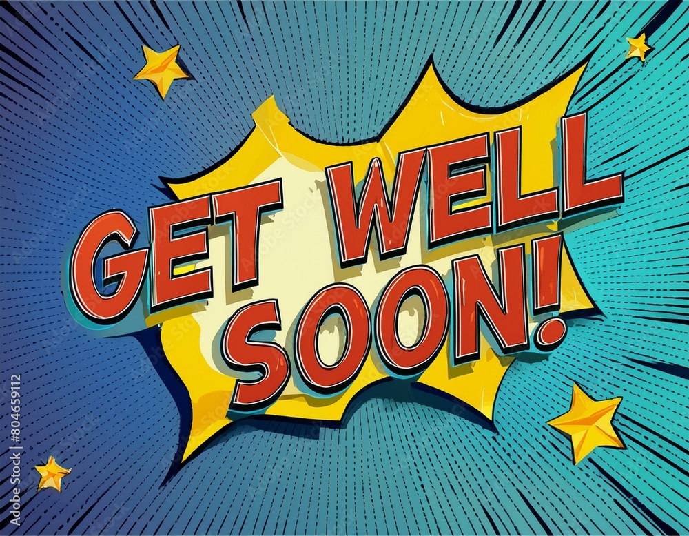 Obraz premium get well soon, letter, lettering, abc, text, card, soon, heart, energy, philosophy, note, tag, you, best, better, dot, date, rough, unwell, fit, friendship, group, hospital, inspiration, thinking,